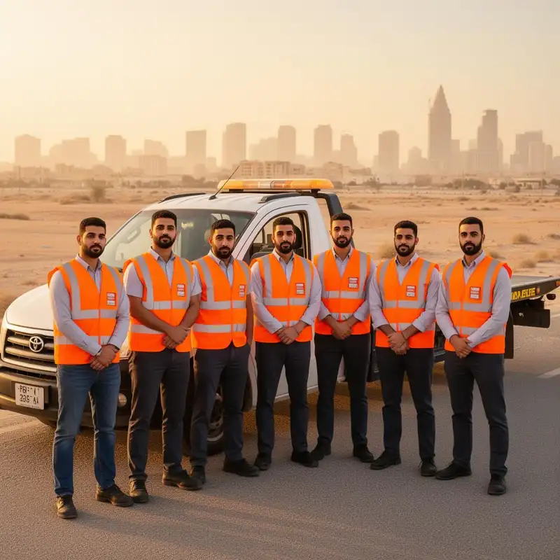 فريق عمل ونش الزعبي - سائقين ونش محترفين في الكويت